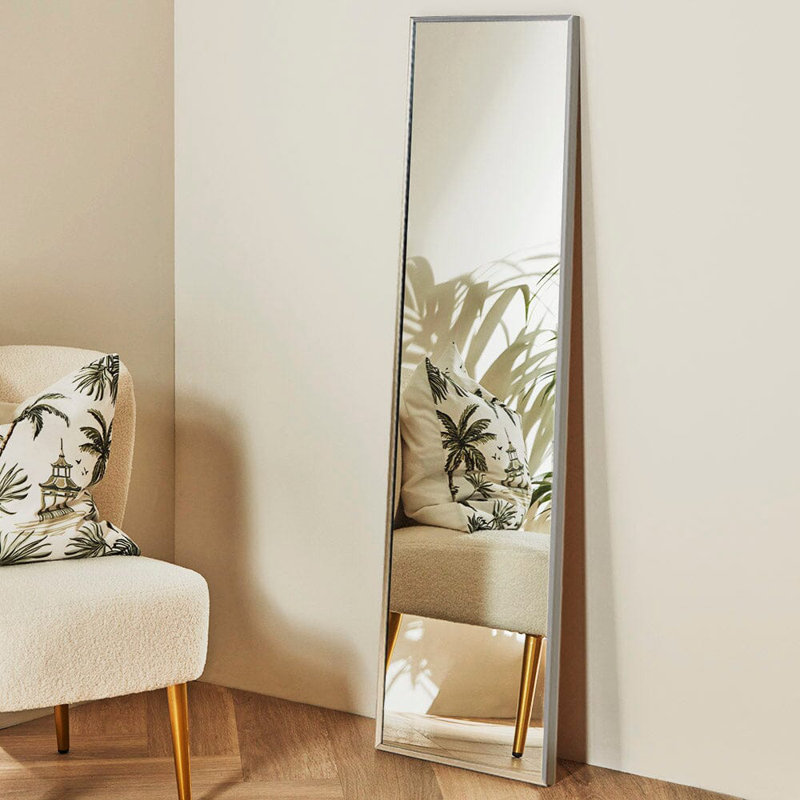 Lanare Full Length Leaning/Wall Mirror, Silver