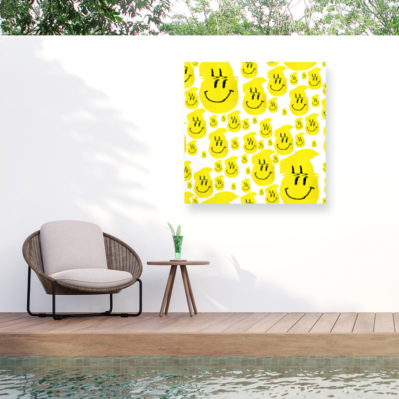 Toile d'extérieur Ali Gulec Smiley 10000, H 14 po x l 14 po