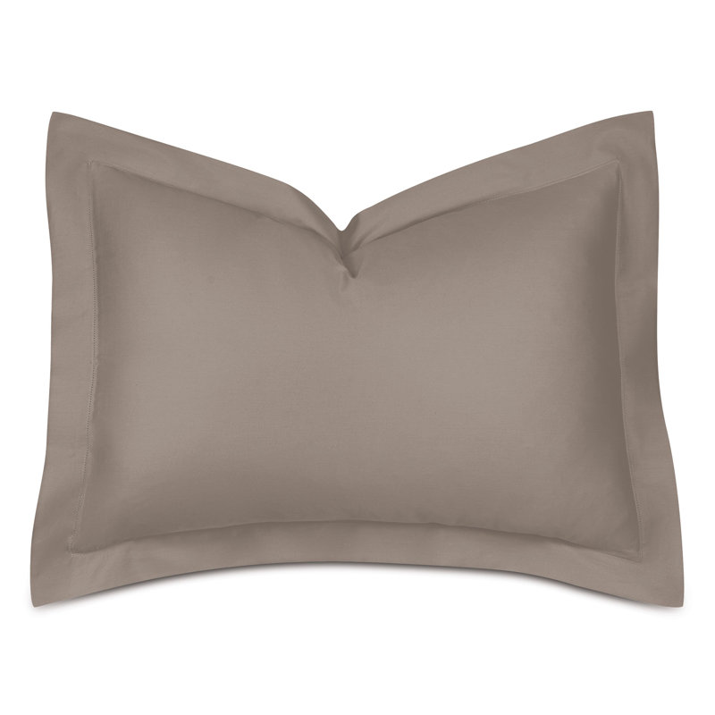 Deluca 100% Cotton Pillow Sham, Fawn, Standard