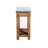 Crockett Industrial Rustic Solid Wood Frame Rectangular Console Media Table With Storage-724664891
