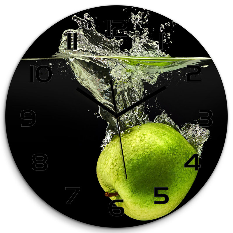 Jozelynn Glass Wall Clock