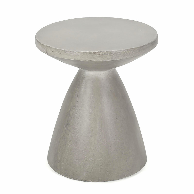 Table d'appoint d'extérieur en béton léger
