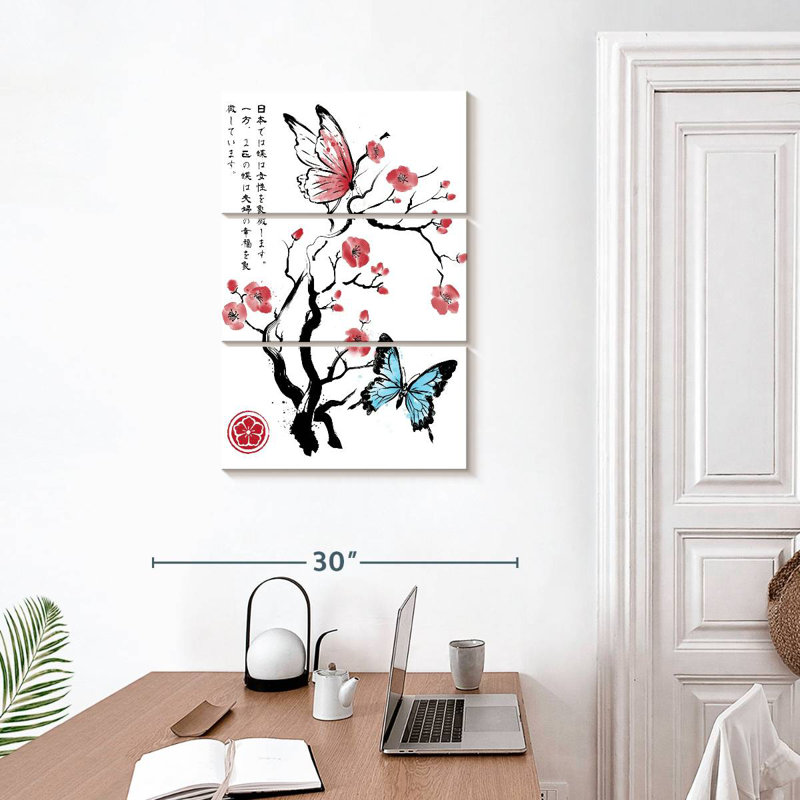 Harnek Two Butterflies Sumi-E