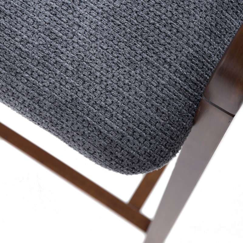 Tabouret de comptoir rembourré 27,36 po Piera, Noyer