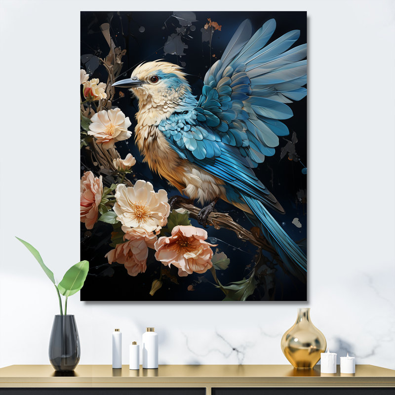 Colibri vol de Sprites - Art mural colibri, Toile tendue, H 32 po x l 16 po x P 1 po