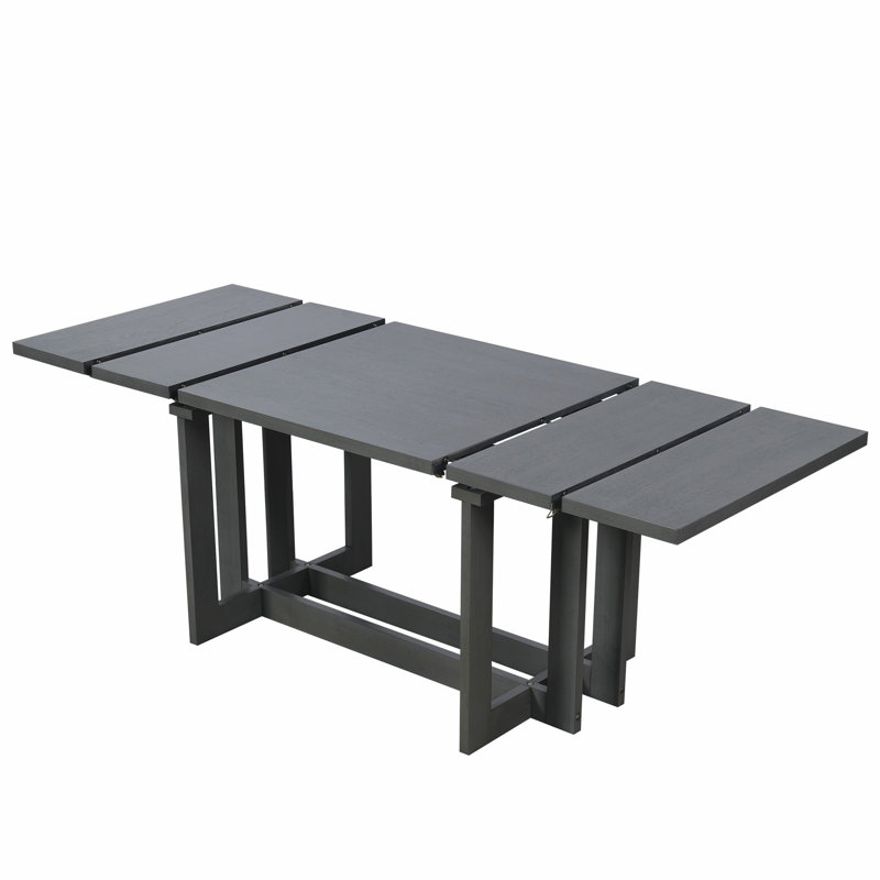 Table de salle à manger extensible Rustic, Grey
