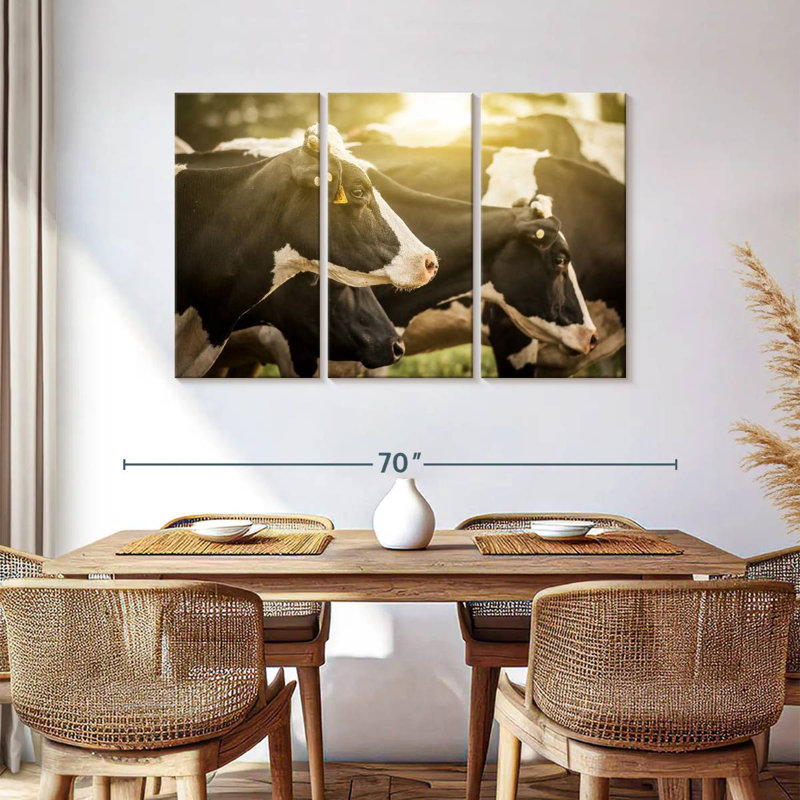 Brampt Holsteins Cows, 36" H x 57" W