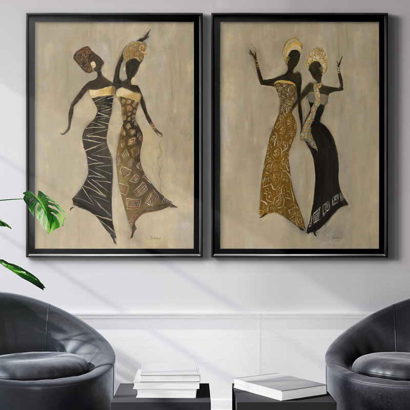 «Celebration I», ensemble de 2 reproductions d'art, H 31,5 po x l 47 po x P 1,5 po, Pas de tapis
