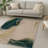 Luxurious Woven Carpet, 100% Polyester, 70.9 x 110.2 Inches | 740 g/m², Non-Slip Felt Dot Underside, 0.2 Inch Pile Height | Machine Washable, Easy Care, Perfect for Living Room & Bedroom Décor-1317376655