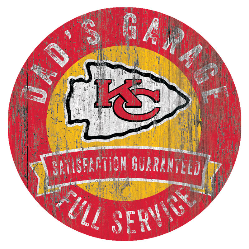 Décoration murale NFL Dad's Garage, Chiefs de Kansas City