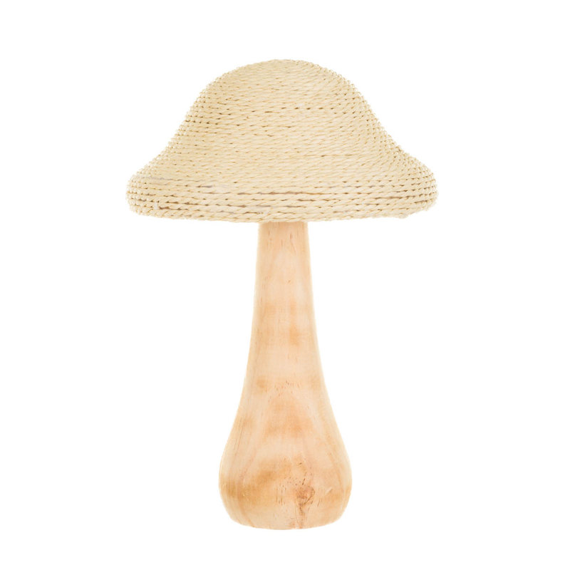 Grand paquet de 2 champignon blanc en bois blanc