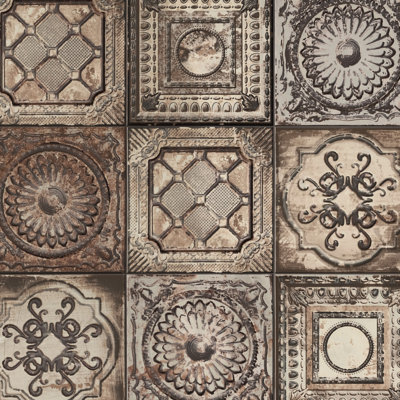 Carrelage mural en céramique 7-7 / 8 po x 7-7 / 8 po Ritz Ossidato