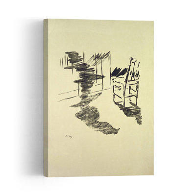 Illustration For 'The Raven', By Edgar Allen Poe, 1875 Abstract Contemporary Wall Art Print