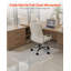 Tapis de chaise, tapis de chaise de bureau transparent de 30 po x 48 po pour les planchers durs, protecteur de plancher pour chaises roulantes, antidérapant et facile à nettoyer, tapis à glissement lisse sous le bureau pour la maison (rectangulaire)