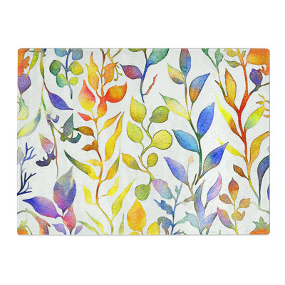 Watercolour Painting Vol.5  Glass Chopping Board