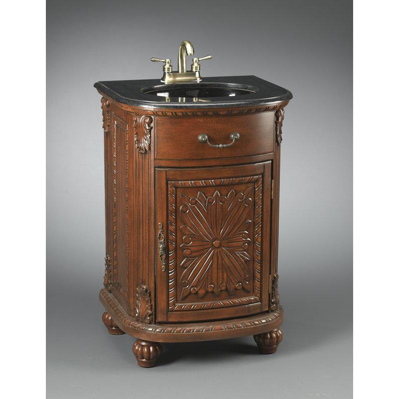 24'' Single Bathroom Vanity with Stone Top