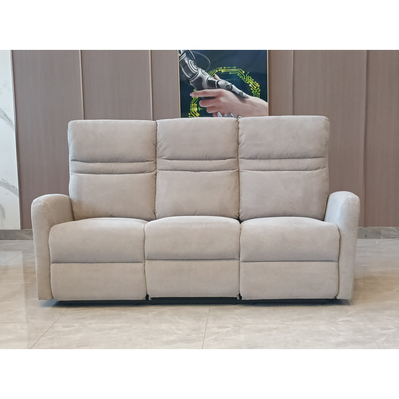 Cotton Blend Recliner, 3, Light Grey