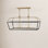 Tate 6-Light Chain-Hung Two-Tone Linear Chandelier