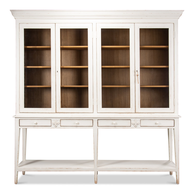 Wilkesville Solid Wood China Cabinet, White