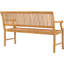 Dayne Solid Wood Teak Outdoor Bench