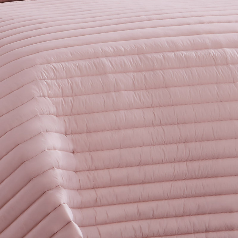 Ensemble d'édredon en microfibre , Édredon double / grand + 2 taies décoratives, Rosé