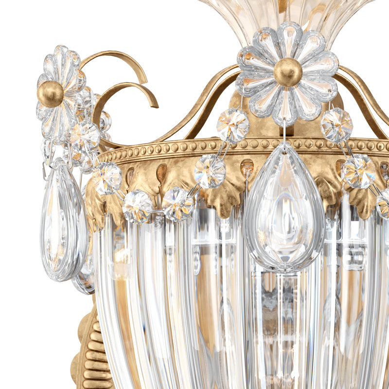 Bagatelle 1 - Light Armed Sconce, Heritage Clear, French Gold