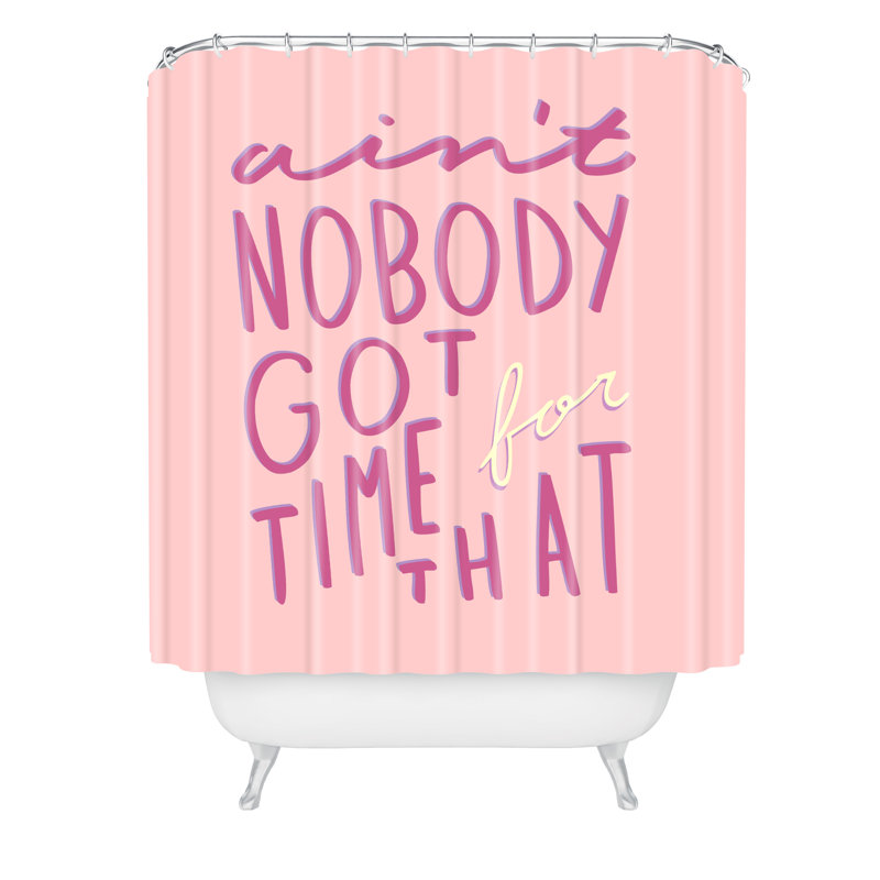 Rideau de douche simple aint nobody a time