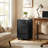 Black Steel 3-Drawer Mobile Lockable File Cabinet with Casters-738007687