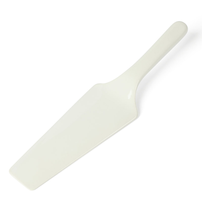 White Ceramic 12" Cake Stand with Server