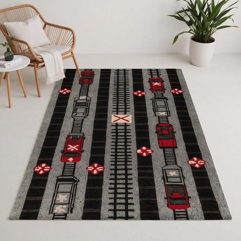 Tapis intérieur et extérieur gris Transport, Rectangle 9 pi x 12 pi