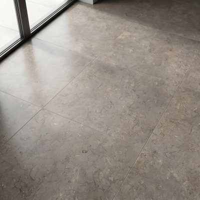 Caspian Brown Leathered 12x24 Limestone Tile