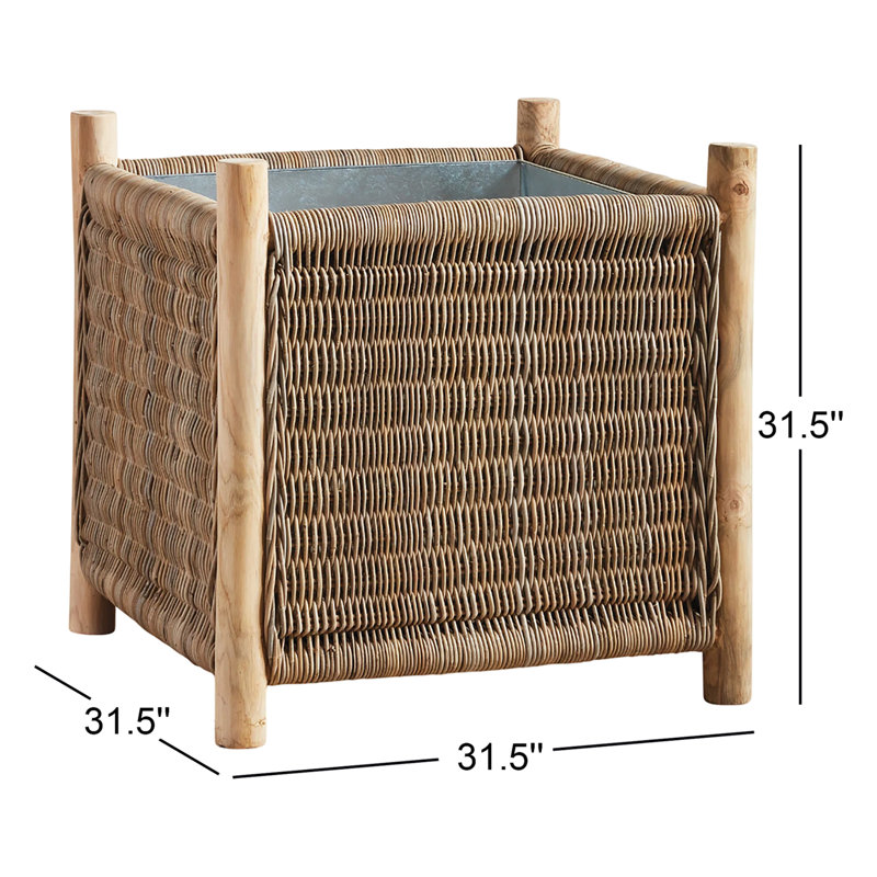 Cathay Handmade Planter, 31.5" H x 31.5" W x 31.5" D