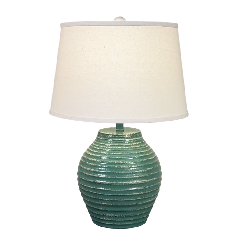 Lampe de table feuille / sisal