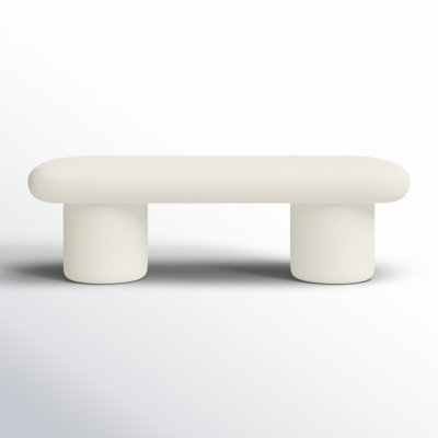 Brolin Boucle Upholstered Bench by Joss & Main