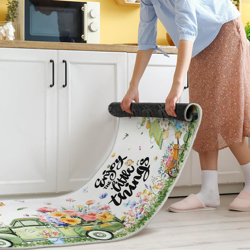 Ensemble de tapis de cuisine Hello Spring
