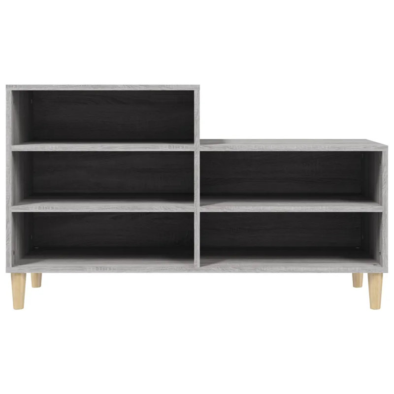 vidaXL Shoe Cabinet 102 x 36 x 60 cm Engineered Wood, Grey Sonoma