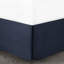 Édredon très grand bleu marine - 7 pièces en tissu gaufré bleu marine, microfibre douce, 2 coussins carrés et un coussin