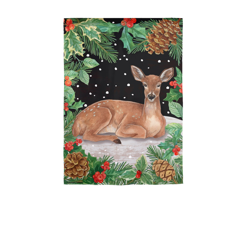 Drapeau de jardin Wooded Peace on Earth