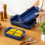 Ensemble de 3 plats à four en céramique bleue à émail réactif, 45 oz/64 oz/92 oz-135092906