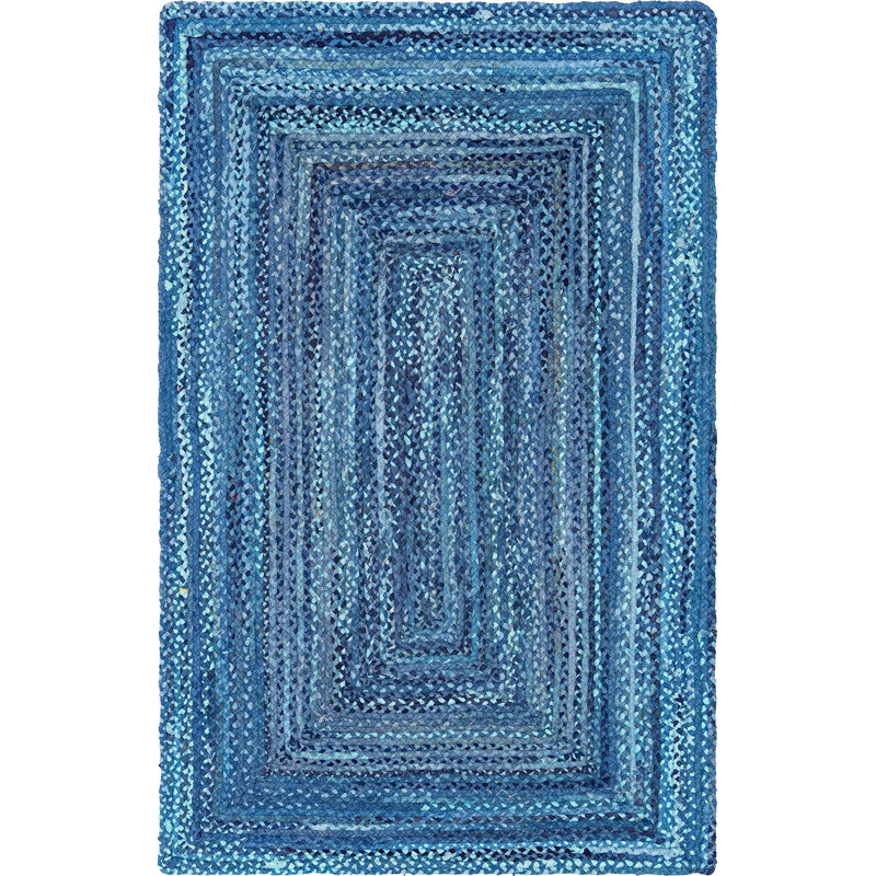 Branton Cotton Southwestern Indoor Rug, Rectangle 5' x 8'