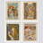 " Art Deco Female Portraits " by Alphonse Mucha 4 - Pieces-97770572-97770575