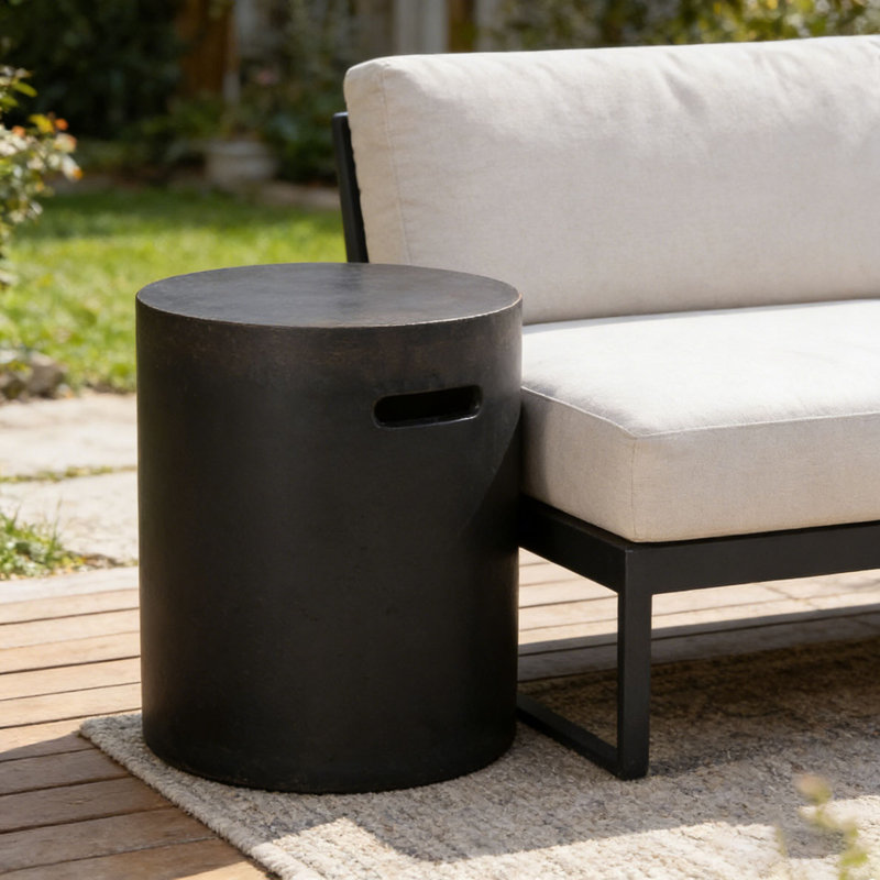 Outdoor LightWeight Concrete Side Table