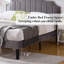 Lit double avec tête de lit capitonnée réglable, lit plateforme, sommier à ressorts, aucun sommier nécessaire-1819051352-1819051353