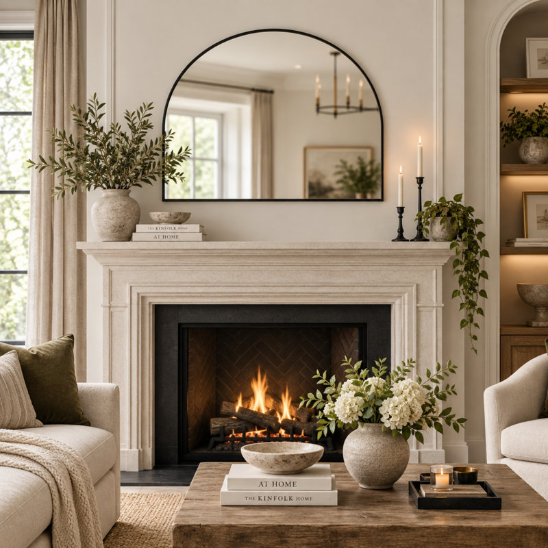 Arch Framed Mirror