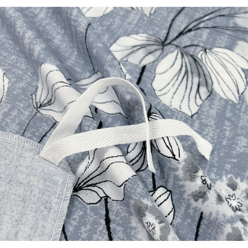 Ensemble de housse de couette 3 pièces en rayonne de bambou imprimé Marina Marina Home Home Bedding, Grand