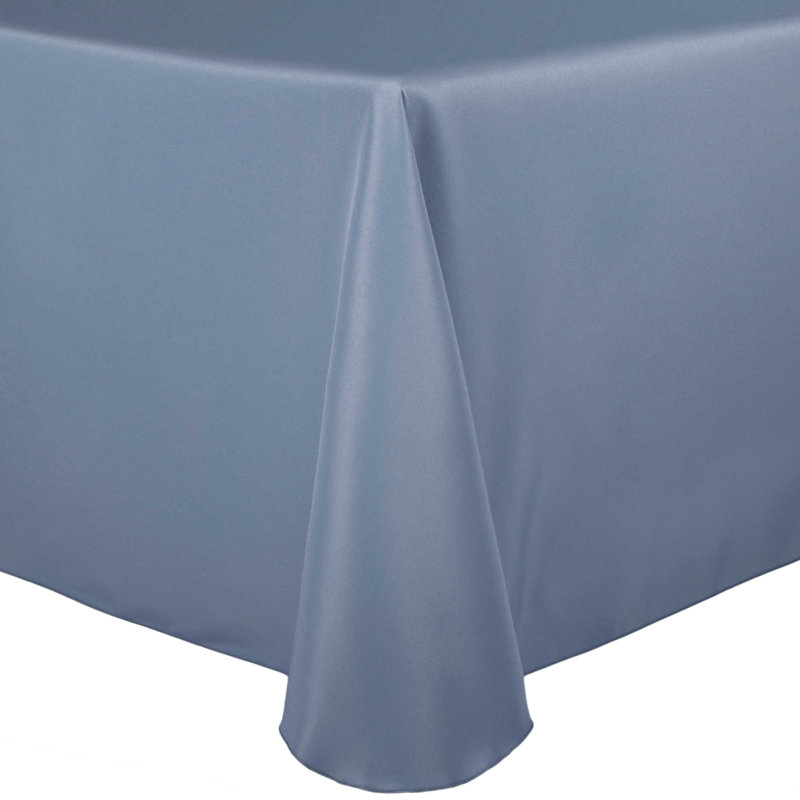 Solid Color Round Tablecloth, 5, 70" x 52", Slate