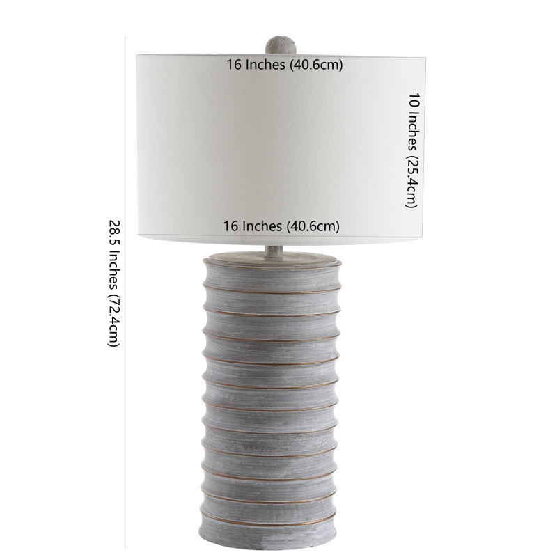 Grassingt Resin Table Lamp, Grey