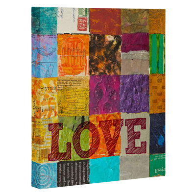 « love », impression sur toile tendue