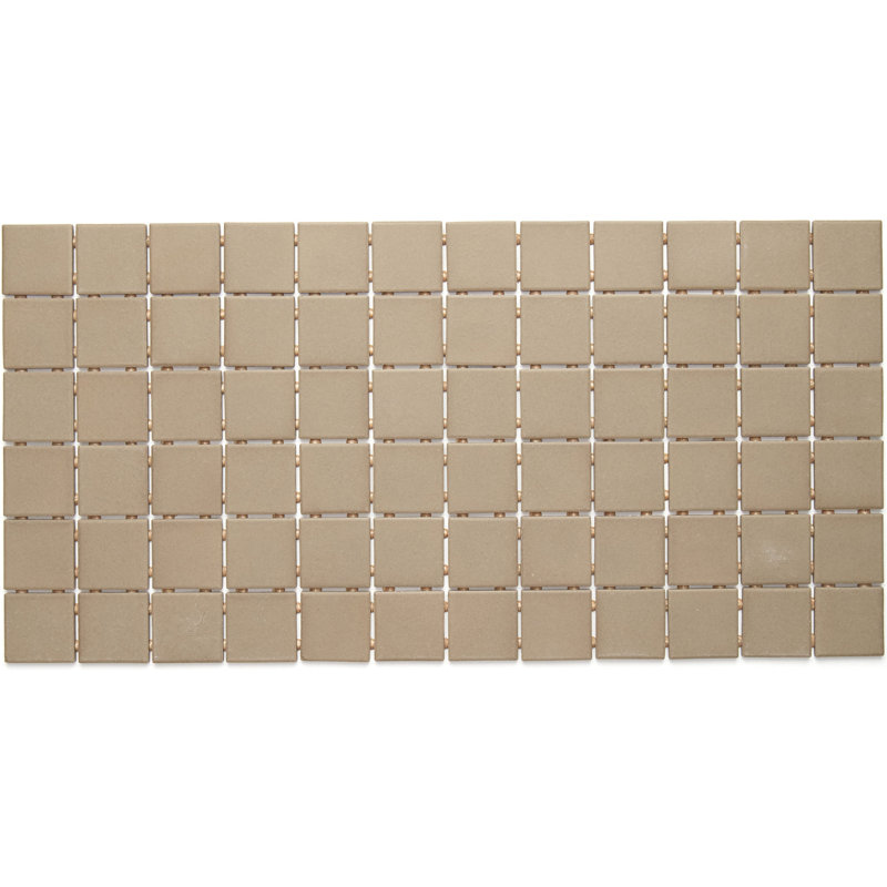 Dalton 12" x 24" Porcelain Mosaic Tile, Elemental Tan