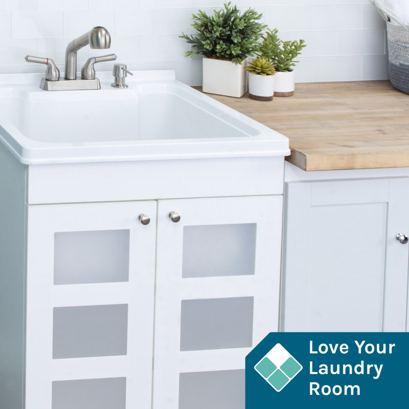Ensemble de meuble-lavabo simple 24 po Hamdy, Acier inoxydable